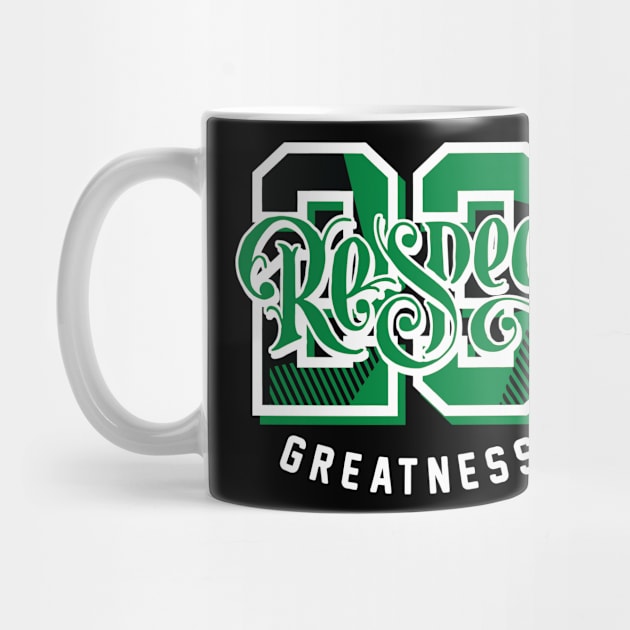 Respect Greatness Lucky Green Retro by funandgames
